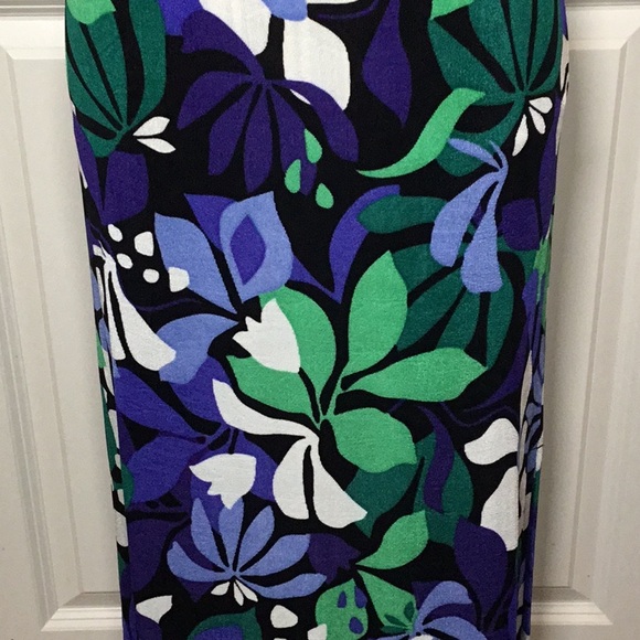 Chico’s Petite Travelers Floral Maxi Skirt, Purple Nightshade, 0P - NWT! - Picture 2 of 6